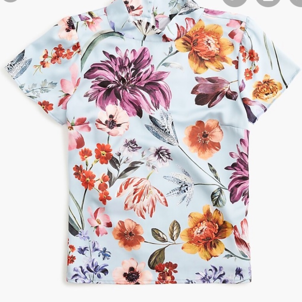 JCrew Drapey Mock neck Top sz XS